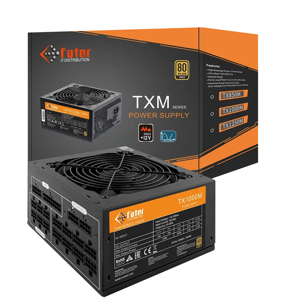 پاور 1000 وات فاطر مدل Fater TX1000M 80+ Gold - پی سی کالا