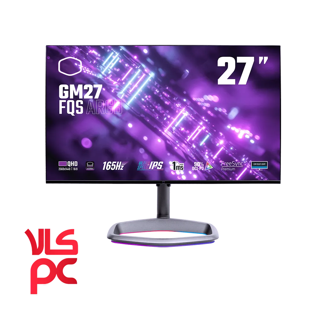 مانیتور گیمینگ 27 اینچ کولر مستر مدل Cooler Master GM27 FQS ARGB 27Inch 165Hz 1ms QHD IPS Gaming - پی سی کالا