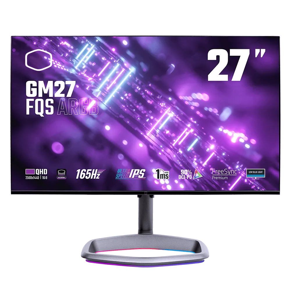 مانیتور کولر مستر 27 اینچ مدل Cooler Master GM27-FQS ARGB - پی سی کالا