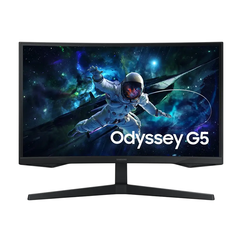 مانیتور گیمینگ خمیده سامسونگ 27 اینچ SAMSUNG Odyssey G5 LS27CG552 - پی سی کالا