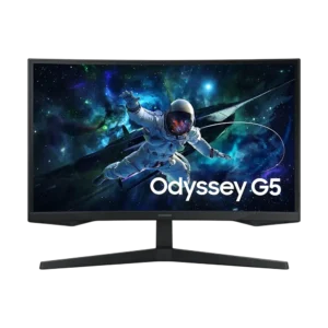 مانیتور گیمینگ خمیده سامسونگ 27 اینچ SAMSUNG Odyssey G5 S27CG552EM - پی سی کالا