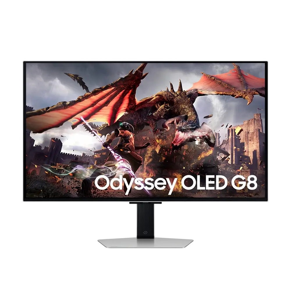 مانیتور هوشمند گیمینگ سامسونگ 32 اینچ SAMSUNG Odyssey OLED G8 G80SD LS32DG802 - پی سی کالا