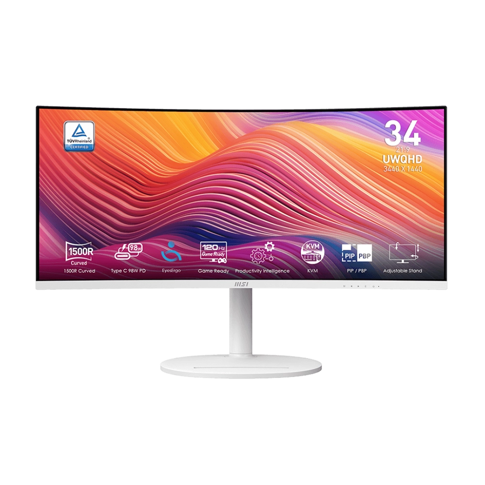 مانیتور گیمینگ خمیده ام اس آی 34 اینچ MSI Modern MD342CQPW - پی سی کالا