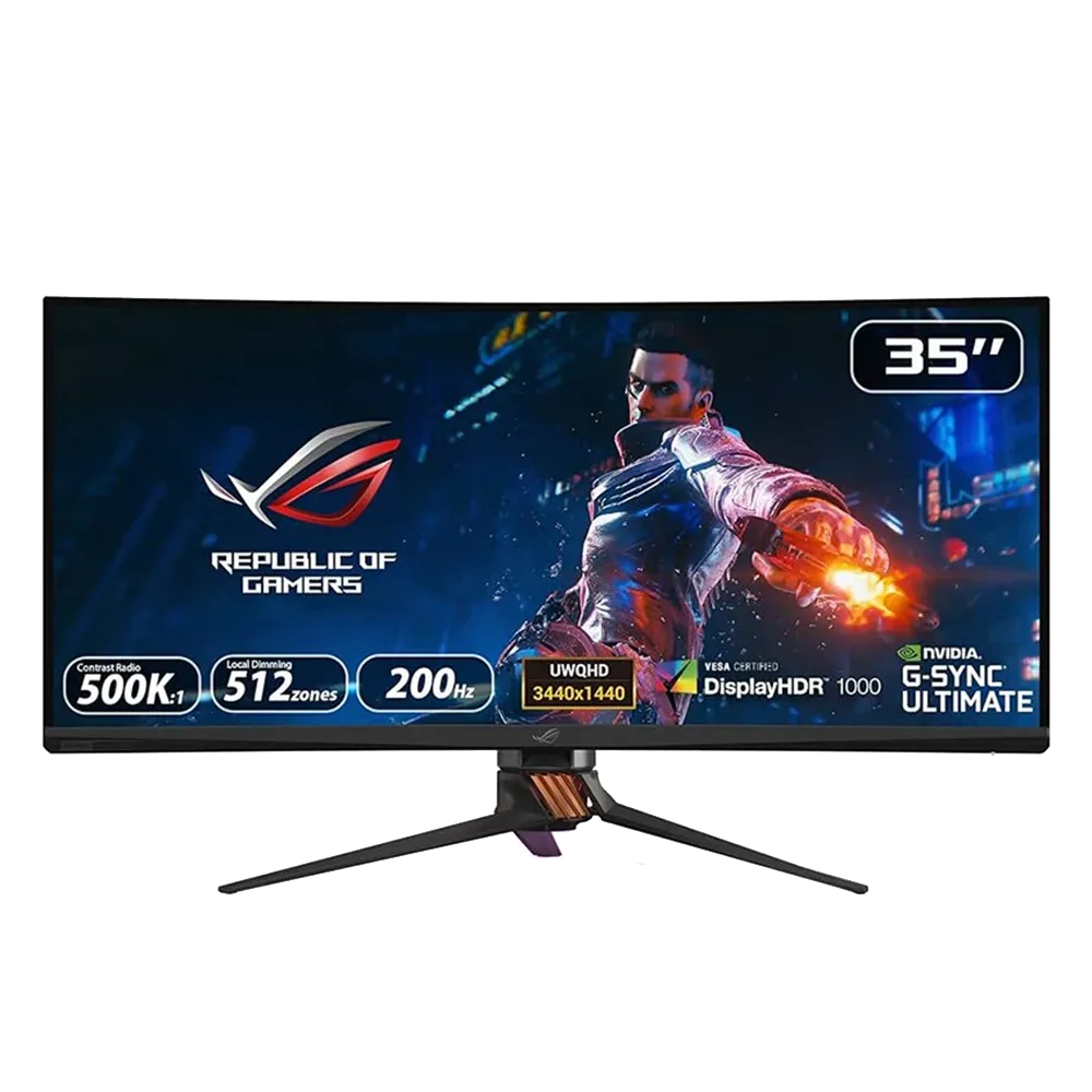 مانیتور گیمینگ 35 اینچ خمیده ایسوس Asus ROG SWIFT PG35VQ - پی سی کالا