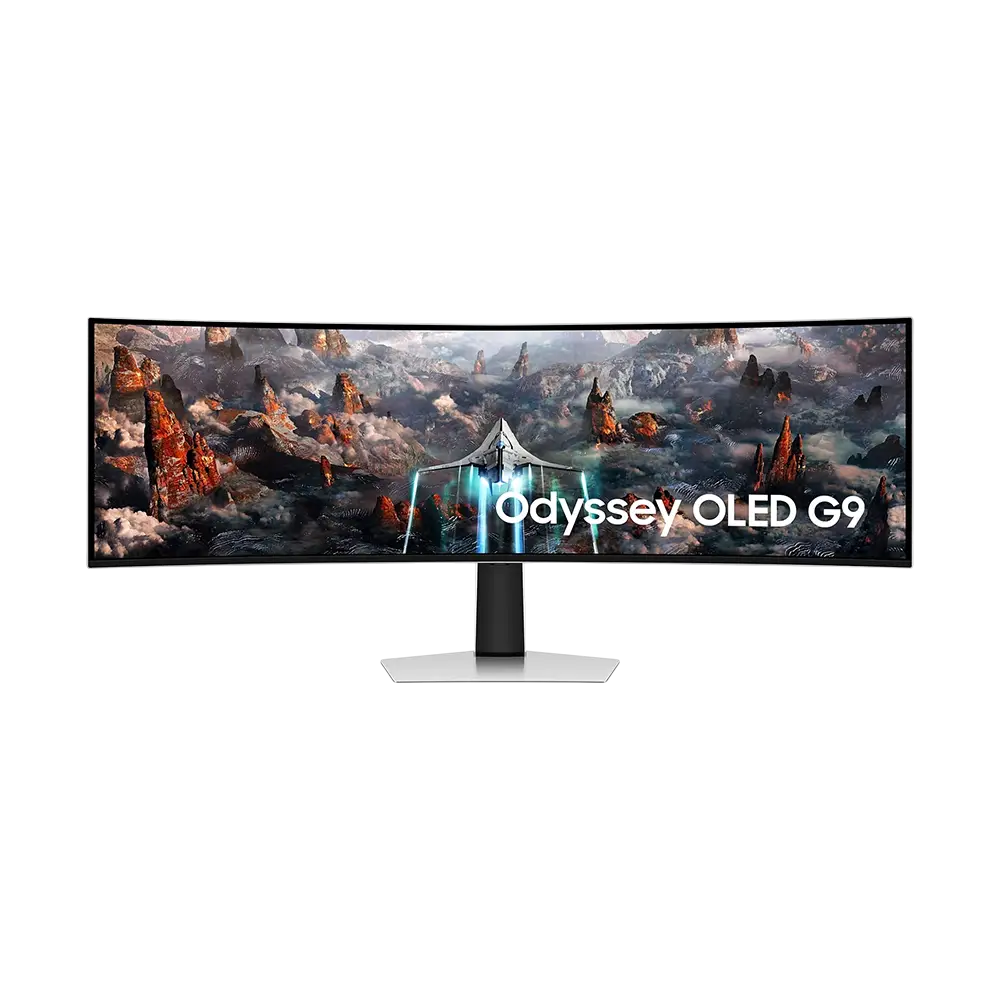 مانیتور گیمینگ خمیده سامسونگ 49 اینچ SAMSUNG Odyssey OLED G9 G93SC LS49CG934SM - پی سی کالا