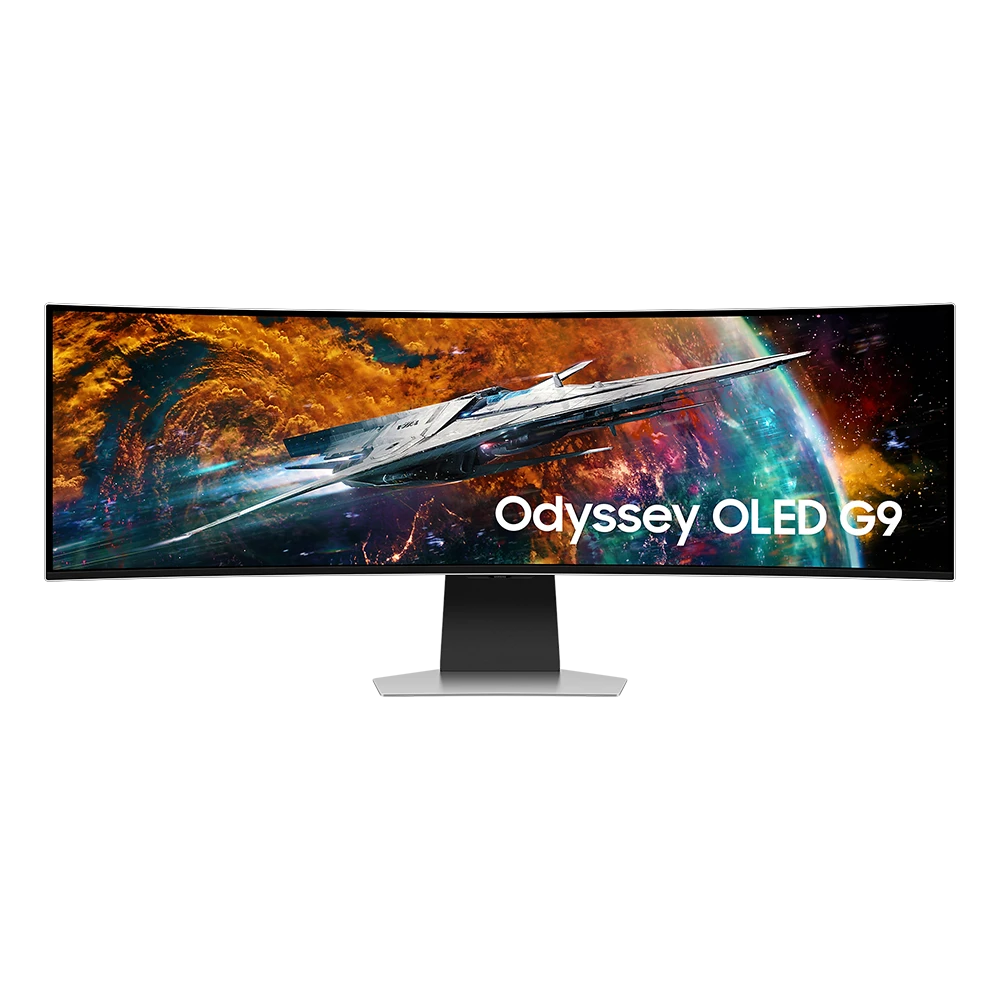 مانیتور گیمینگ خمیده 49 اینچی سامسونگ Samsung Odyssey OLED G9 LS49CG954SM - پی سی کالا