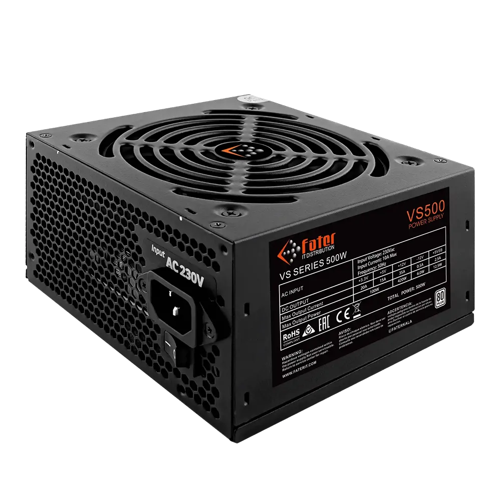 پاور 500 وات فاطر مدل Fater VS500 80Plus - پی سی کالا