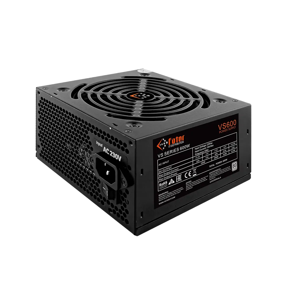 پاور 600 وات فاطر مدل VS600 80Plus - پی سی کالا پاور 600 وات فاطر مدل VS600 80Plus - پی سی کالا
