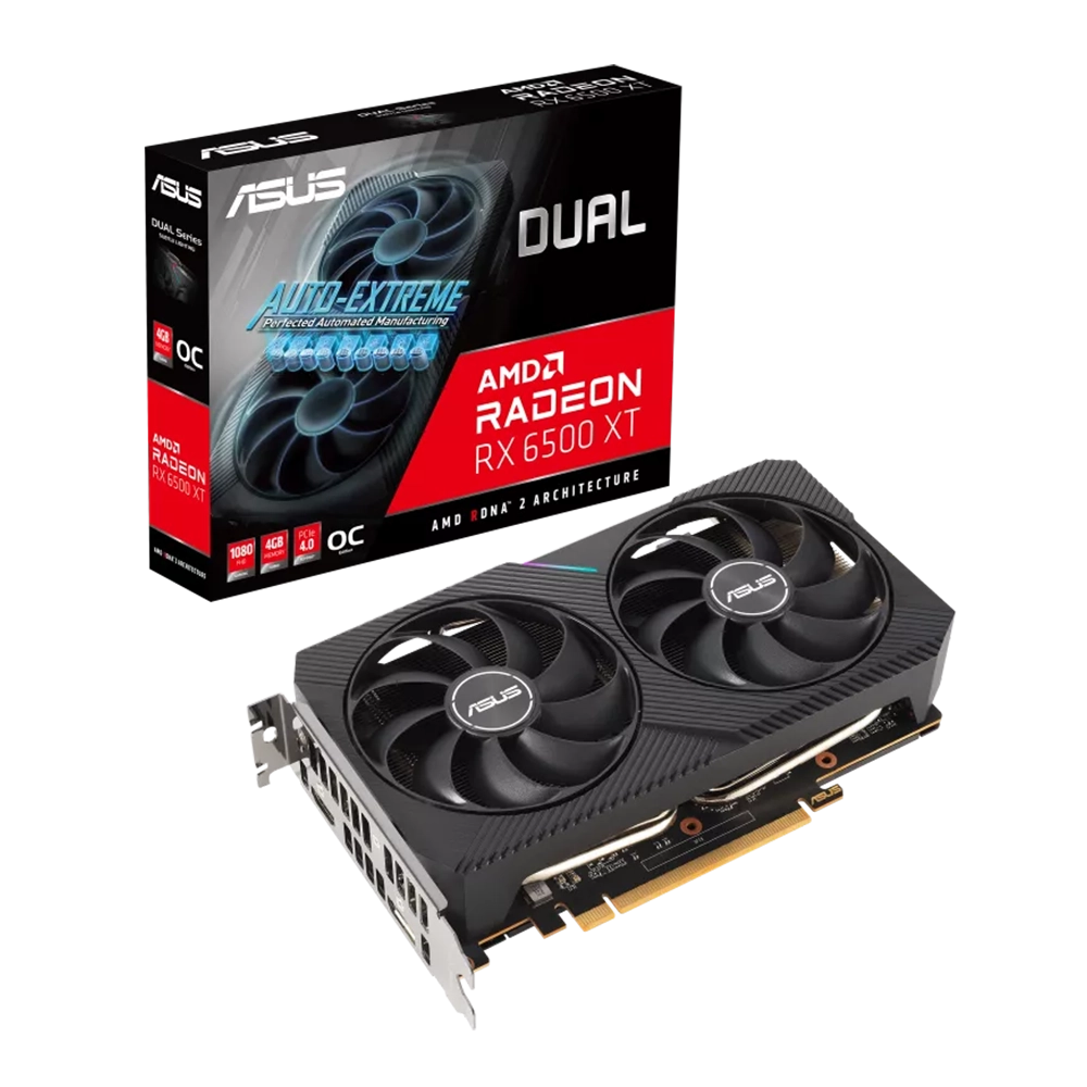 کارت گرافیک ایسوس Asus Dual Radeon RX 6500 XT OC Edition 4GB - پی سی کالا