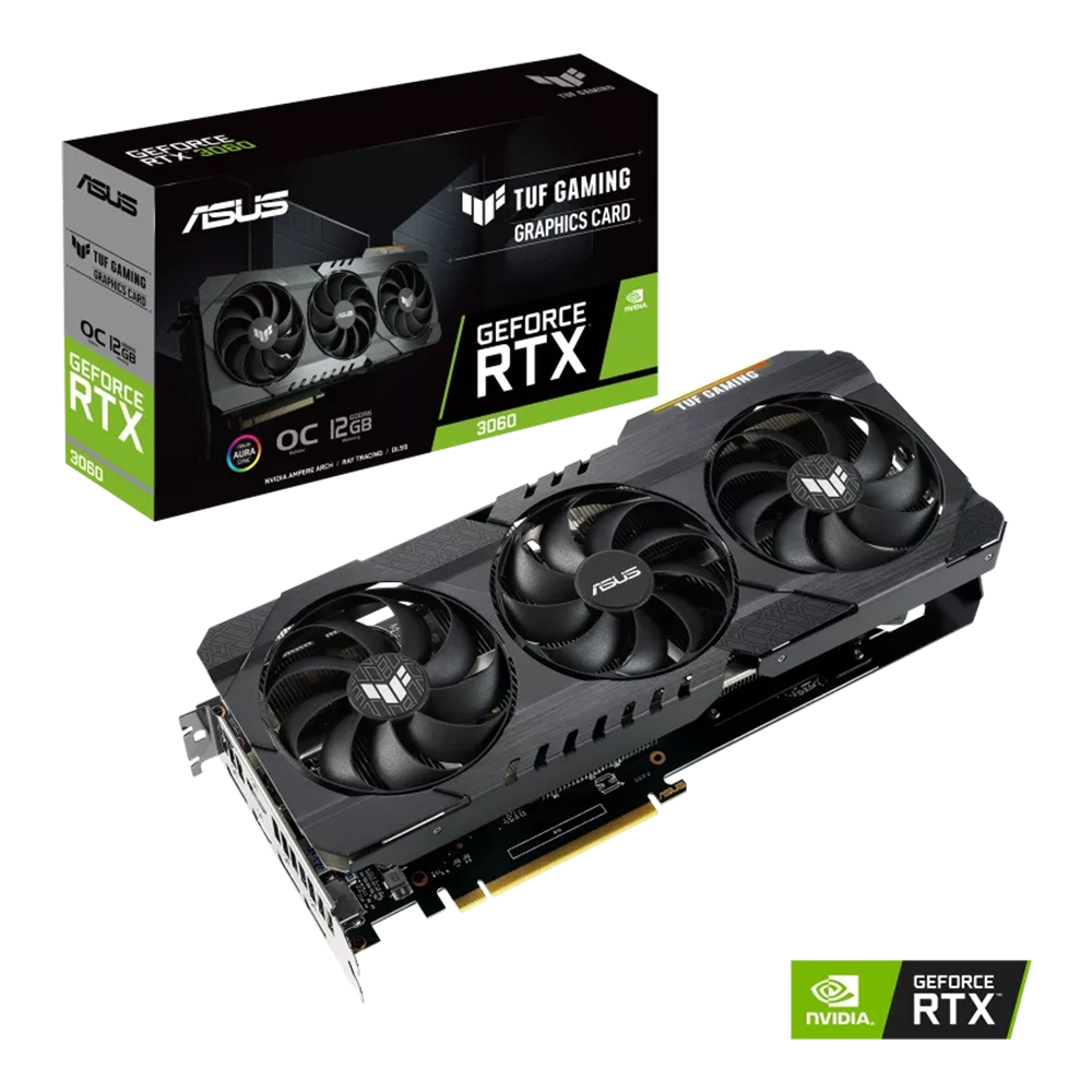 کارت گرافیک ایسوس Asus TUF Gaming GeForce RTX 3060 12GB OC - پی سی کالا