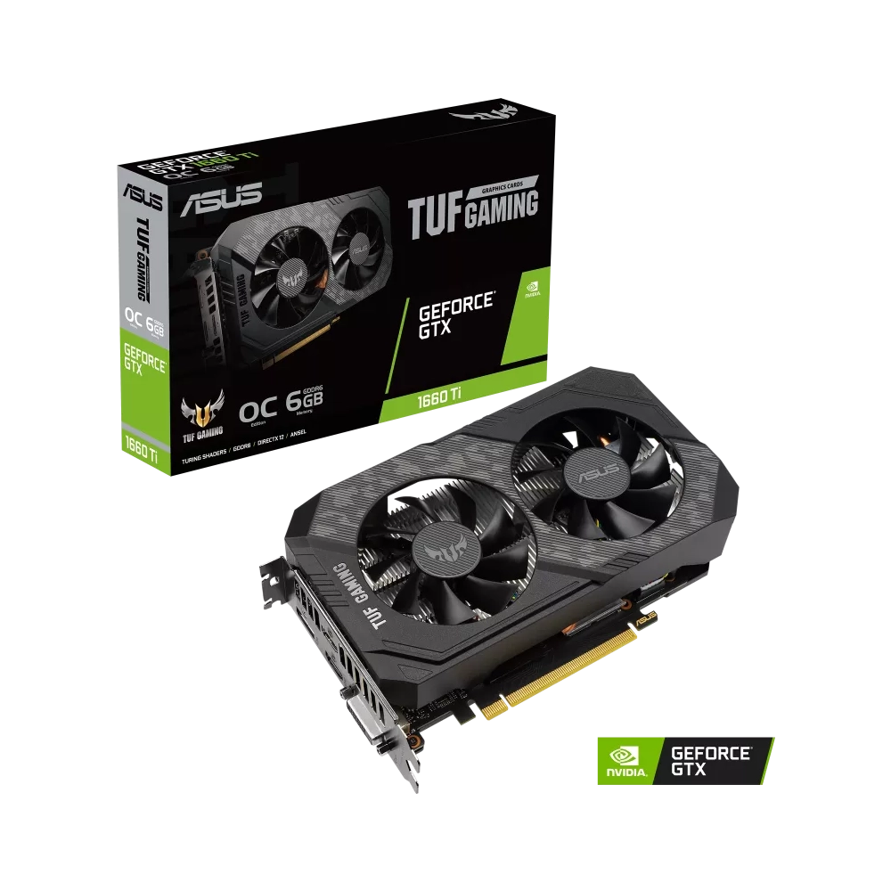 کارت گرافیک ایسوس Asus TUF-GTX1660TI-O6G-EVO-GAMING - پی سی کالا