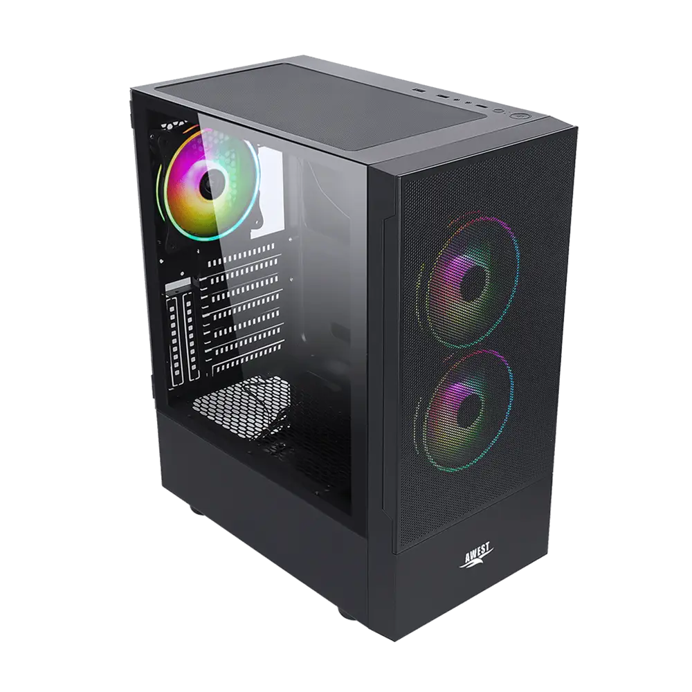 کیس گیمینگ اوست AWEST GT-AV201-MB Plus - پی سی کالا کیس گیمینگ اوست AWEST GT-AV201-MB Plus - پی سی کالا