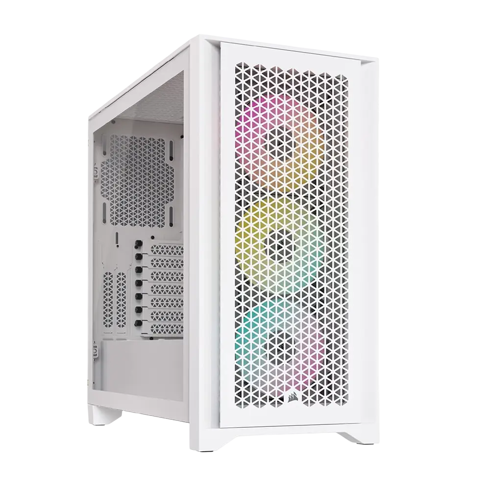 کیس کورسیر مدل Corsair iCUE 4000D RGB AIRFLOW - White - پی سی کالا کیس کورسیر مدل Corsair iCUE 4000D RGB AIRFLOW - White - پی سی کالا
