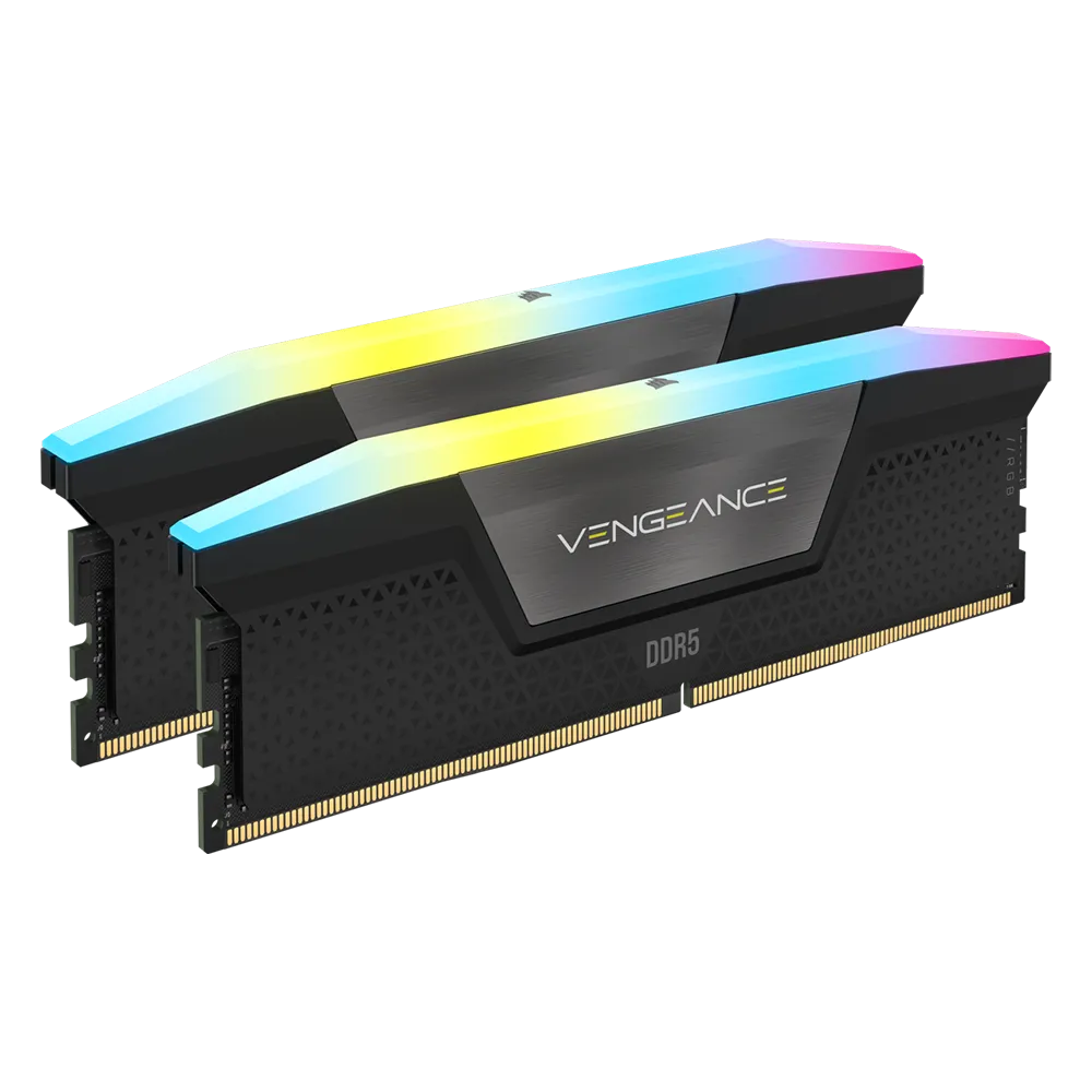 رم کامپیوتر Corsair Vengeance RGB DDR5 32GB Dual 5200MHz CL40 - پی سی کالا