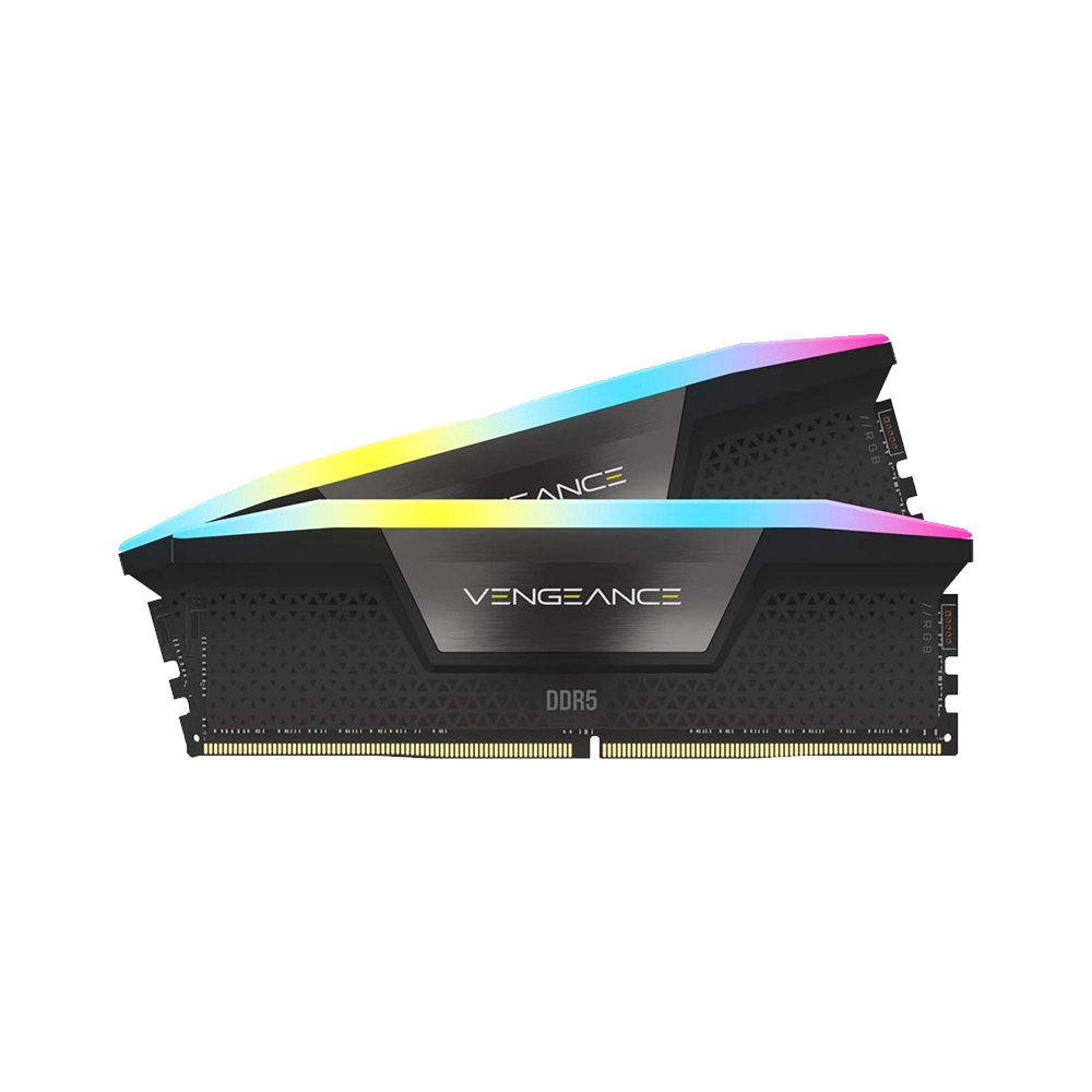 حافظه رم کورسیر مدل Corsair Vengeance RGB DDR5 64GB Dual 6400MHz CL32 - Black - پی سی کالا