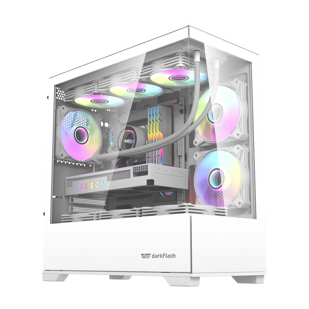 کیس دارک فلش مدل DarkFlash DK415P - White - پی سی کالا