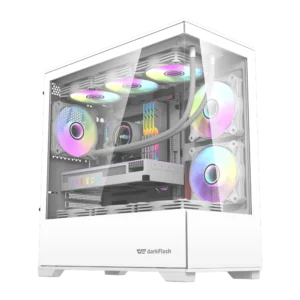 کیس دارک فلش مدل DarkFlash DY415p WH - پی سی کالا