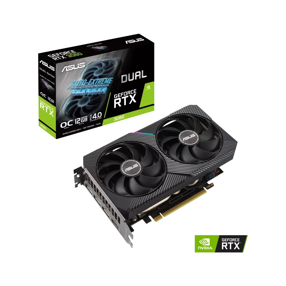 کارت گرافیک ایسوس DUAL-RTX3060-O12G-V2 - پی سی کالا کارت گرافیک ایسوس DUAL-RTX3060-O12G-V2 - پی سی کالا