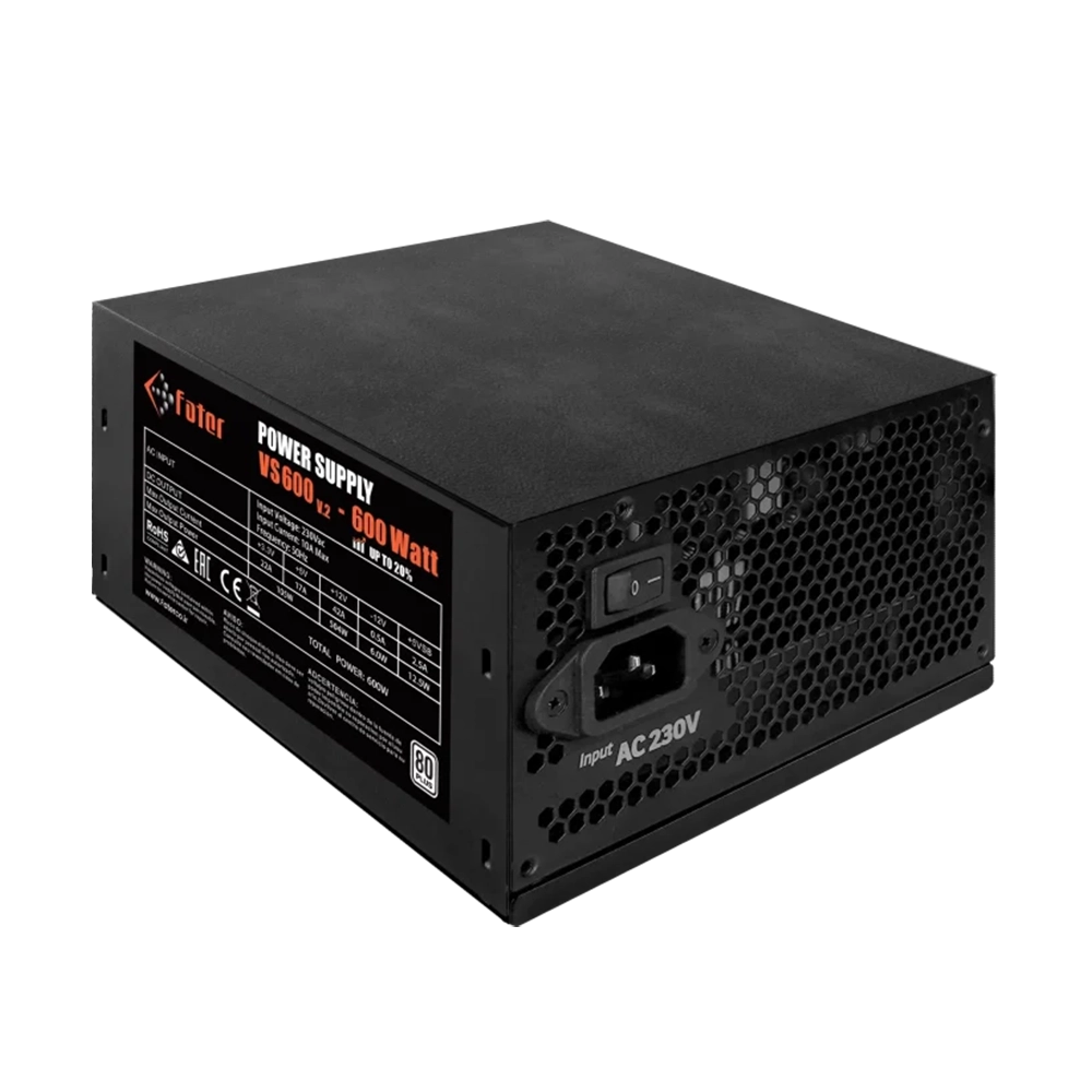 پاور فاطر Fater VS600 V2 80Plus 600W - پی سی کالا پاور فاطر Fater VS600 V2 80Plus 600W - پی سی کالا