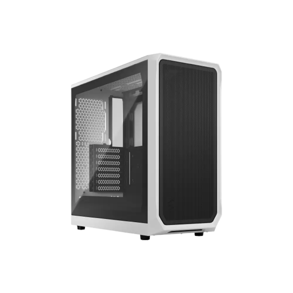 کیس فرکتال دیزاین Fractal Design Focus 2 RGB - White TG Clear Tint - پی سی کالا