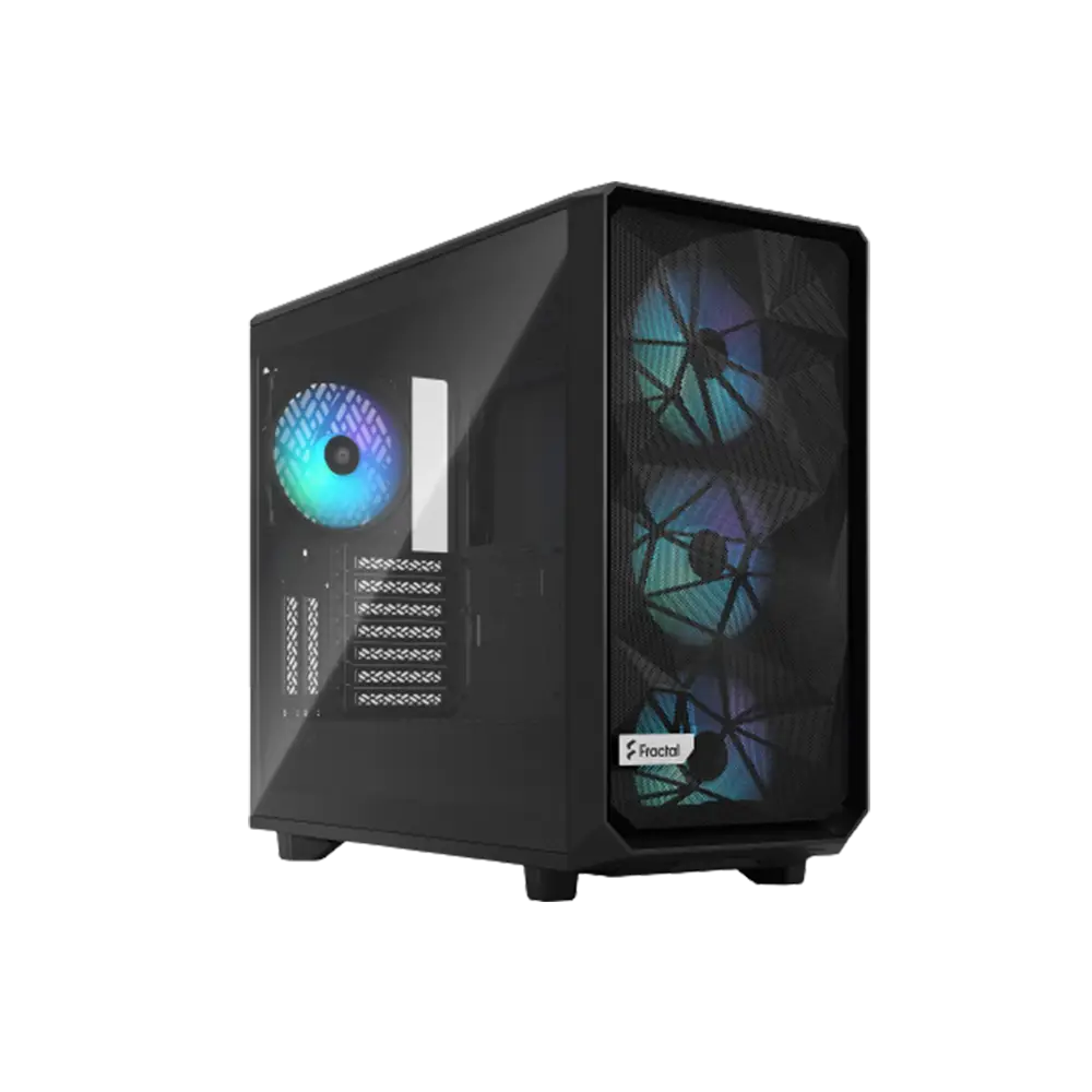 کیس فرکتال دیزاین مدل Fractal Design Meshify 2 RGB - Black TG Clear Tint - پی سی کالا