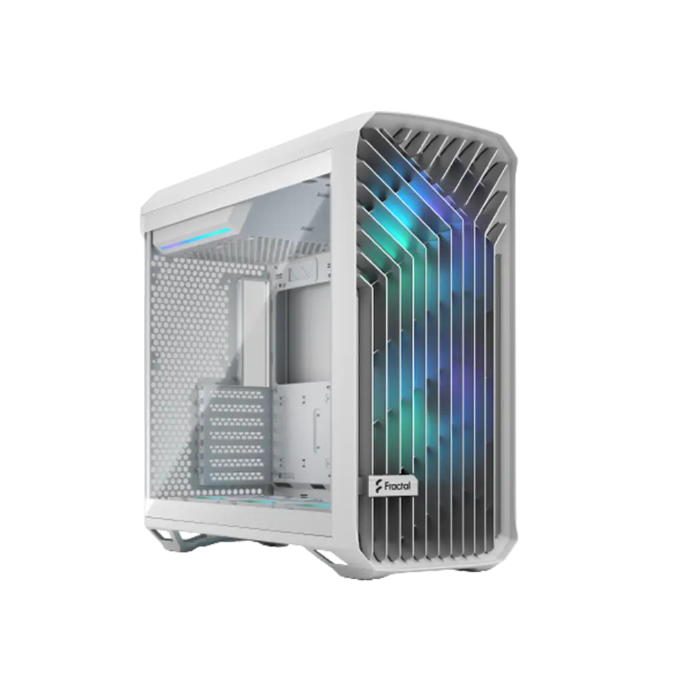 کیس دیزاین فرکتال مدل Fractal Design Torrent RGB - White TG Clear Tint - پی سی کالا