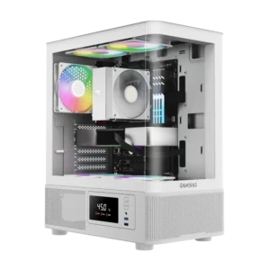کیس گیم دیاس مدل Gamdias Atlas E2 CG - White - پی سی کالا