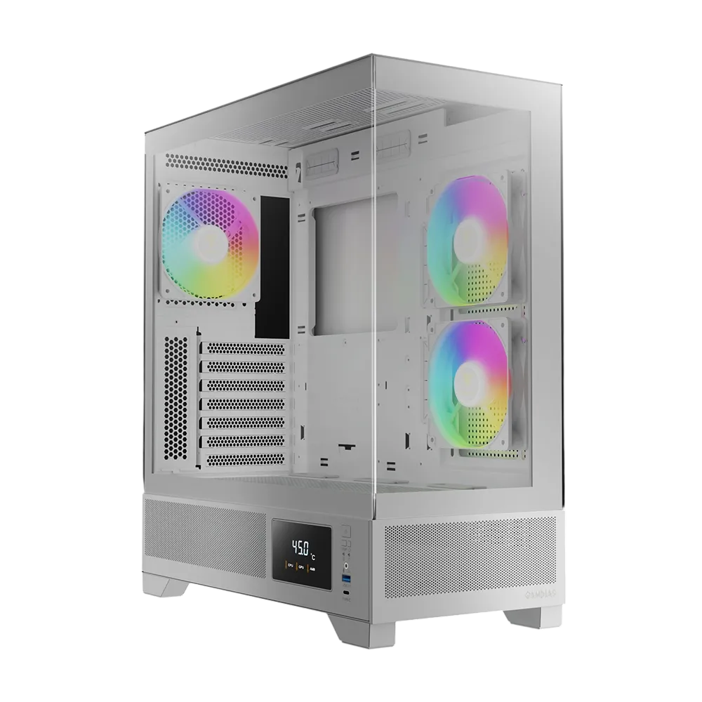 کیس گیم دیاس مدل Gamdias Atlas M1 - White - پی سی کالا