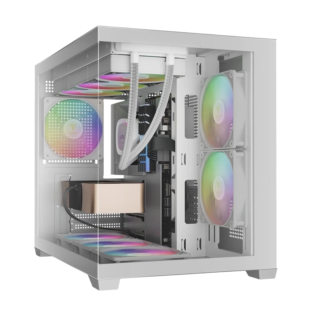 کیس گیم دیاس مدل Gamdias AURA GC10M ARGB - White - پی سی کالا