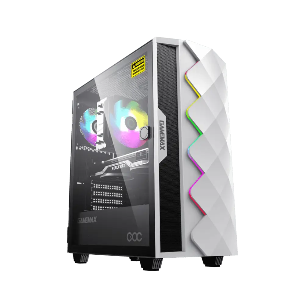 کیس گیم مکس GameMax Diamond COC - White - پی سی کالا