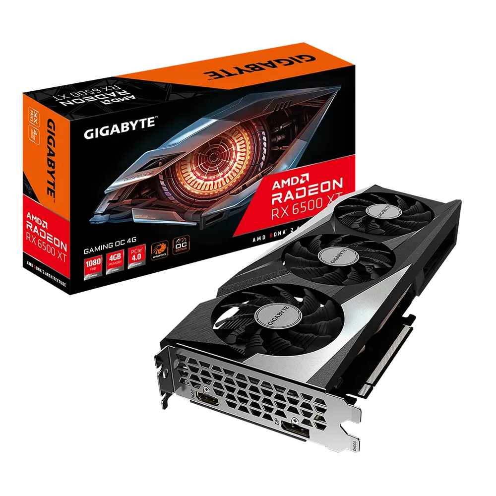 کارت گرافیک گیگابایت Gigabyte Radeon RX 6500 XT GAMING OC 4G - پی سی کالا
