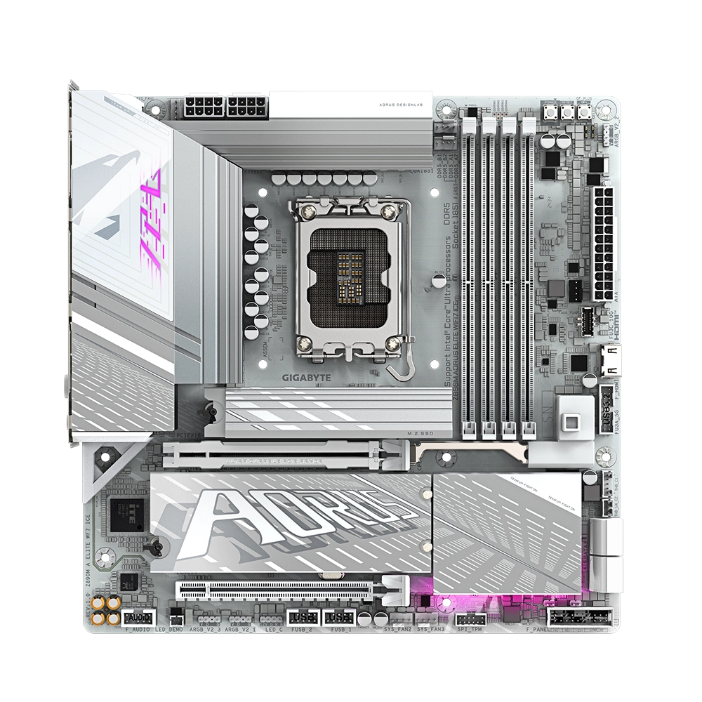 مادربرد گیگابایت مدل GIGABYTE Z890M AORUS ELITE WIFI7 ICE DDR5 - پی سی کالا مادربرد گیگابایت مدل GIGABYTE Z890M AORUS ELITE WIFI7 ICE DDR5 - پی سی کالا