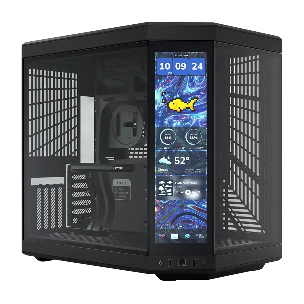کیس هایت مدل HYTE Y70 Touch Infinite - Pitch Black - پی سی کالا کیس هایت مدل HYTE Y70 Touch Infinite - Pitch Black - پی سی کالا