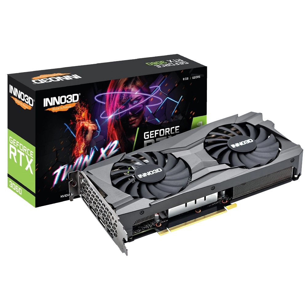 کارت گرافیک INNO3D twin x2 geforce RTX 3060 8GB GDDR6 - پی سی کالا