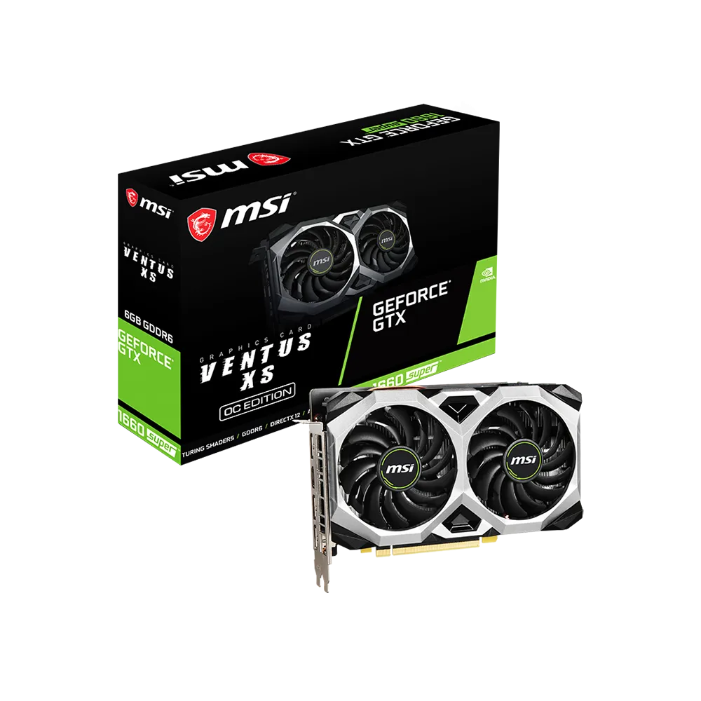 کارت گرافیک ام اس آی MSI GTX 1660 Super Ventus XS 6GB OC - پی سی کالا