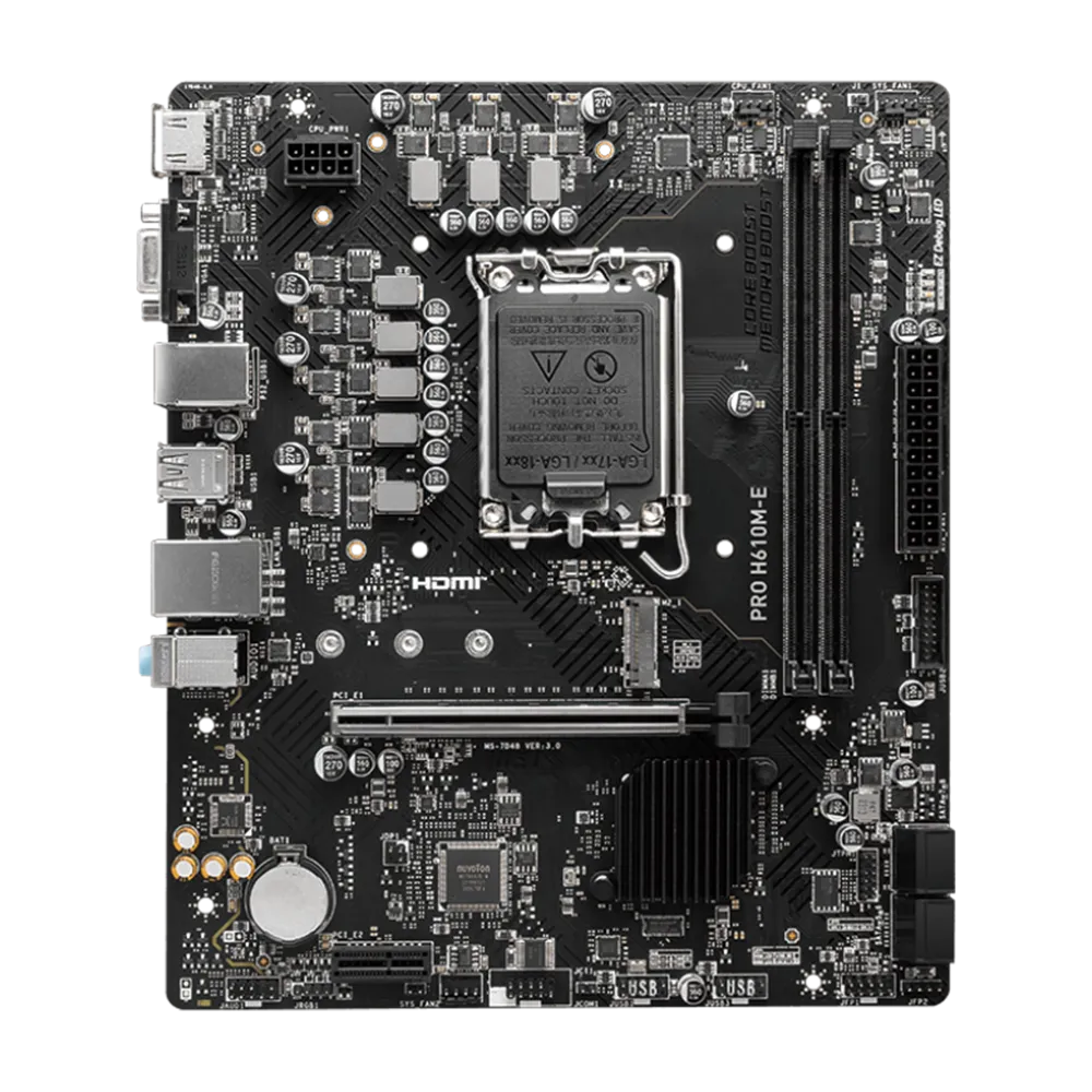 مادربرد ام اس آی MSI PRO H610M-E - پی سی کالا مادربرد ام اس آی MSI PRO H610M-E - پی سی کالا
