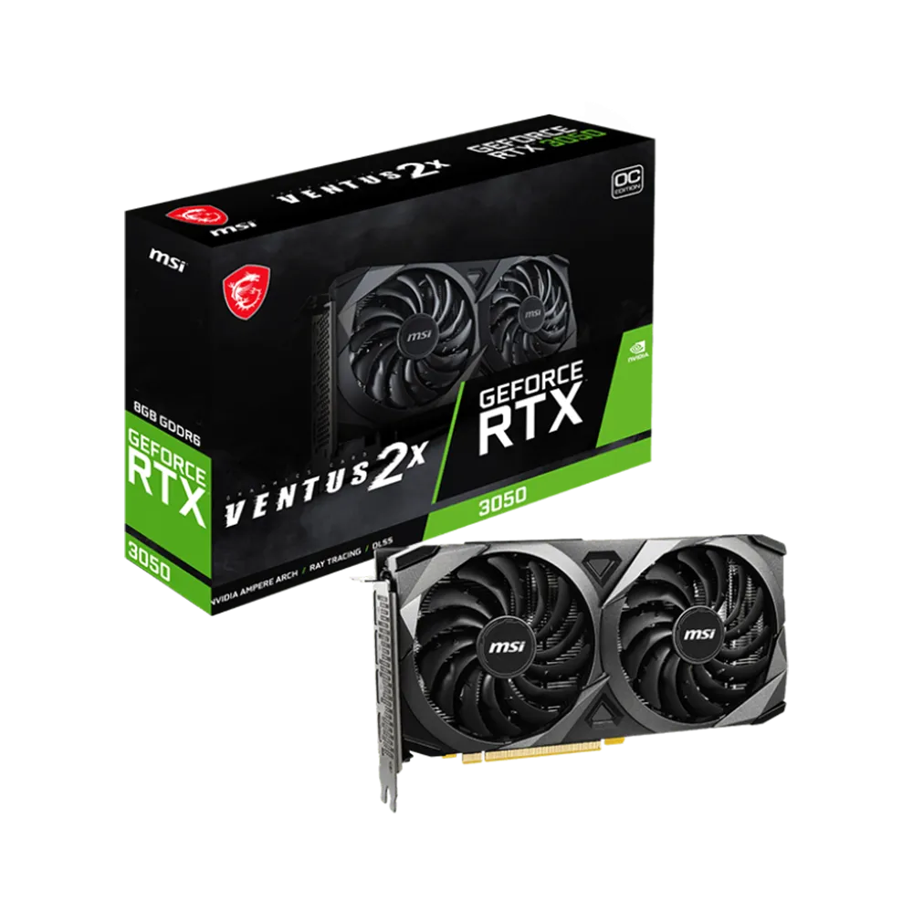 کارت گرافیک ام اس آی MSI RTX 3050 VENTUS 2X OC 8GB - پی سی کالا