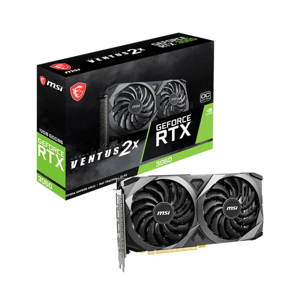 کارت گرافیک ام اس آی MSI RTX 3060 VENTUS 2X OC 12G - پی سی کالا