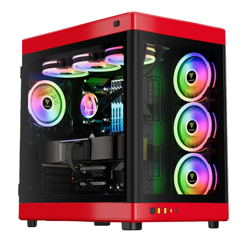 کیس گیم دیاس مدل Neso P1 - Black/Red - پی سی کالا