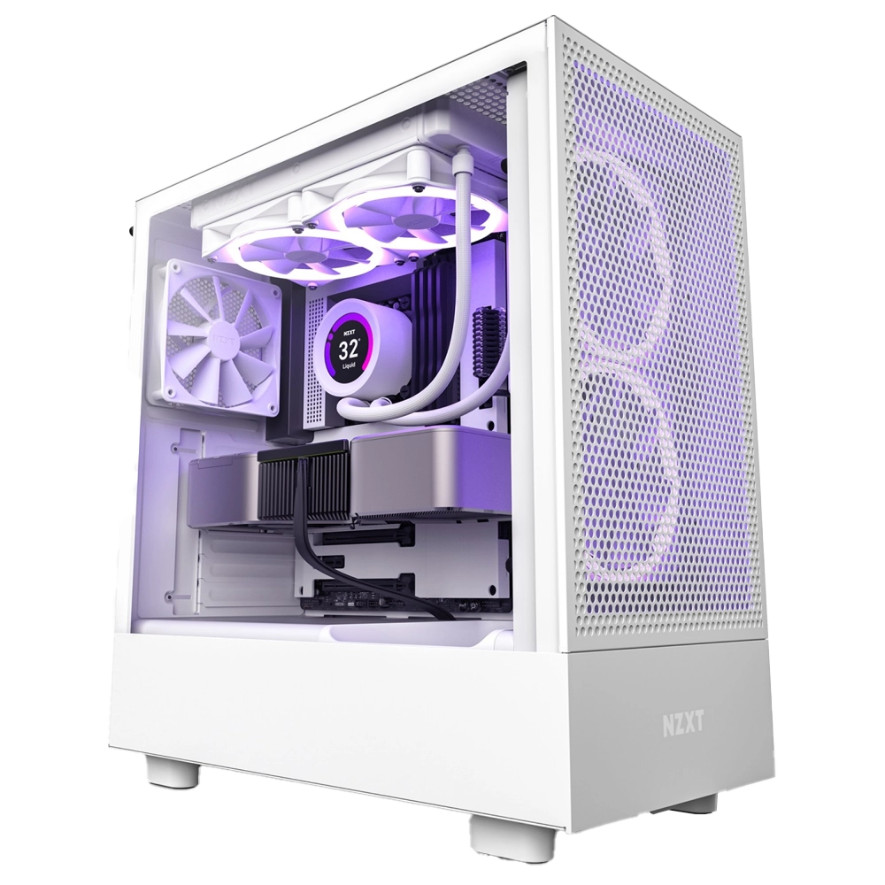 کیس ان زد ایکس تی NZXT H5 Flow - White - پی سی کالا