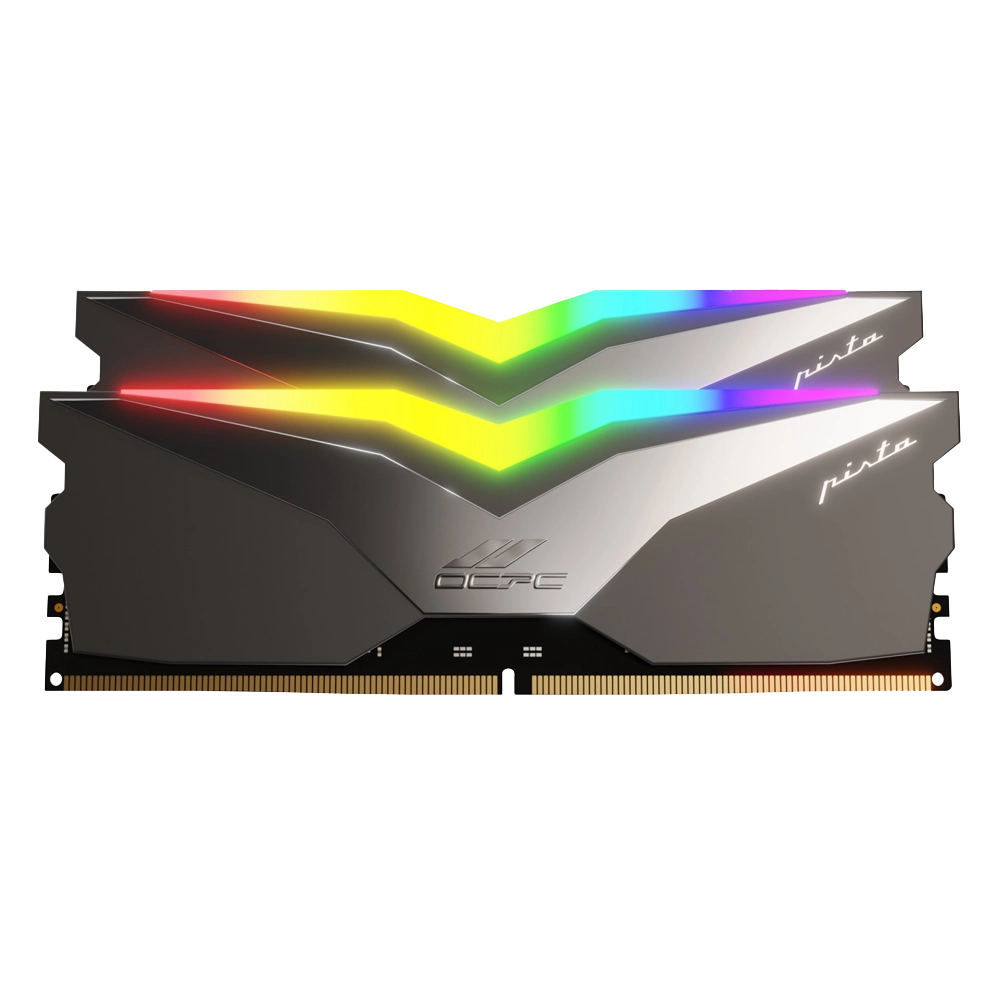 حافظه رم اوسی پی سی OCPC Pista RGB DDR5 32GB Dual 4800MHz CL40 Titan - پی سی کالا