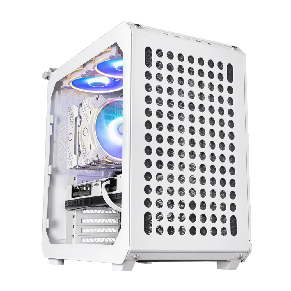 کیس کولر مستر مدل QUBE 500 FLATPACK WHITE EDITION Mid Tower - پی سی کالا