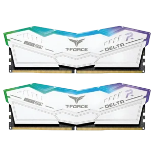 حافظه رم تیم گروپ مدل Team Group T-Force DELTA RGB DDR5 32GB Dual 5600MHz CL32 - White - پی سی کالا