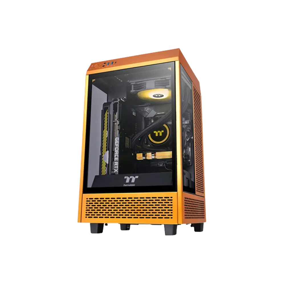 کیس ترمال تک مدل Thermaltake The Tower 100 - Metallic Gold - پی سی کالا