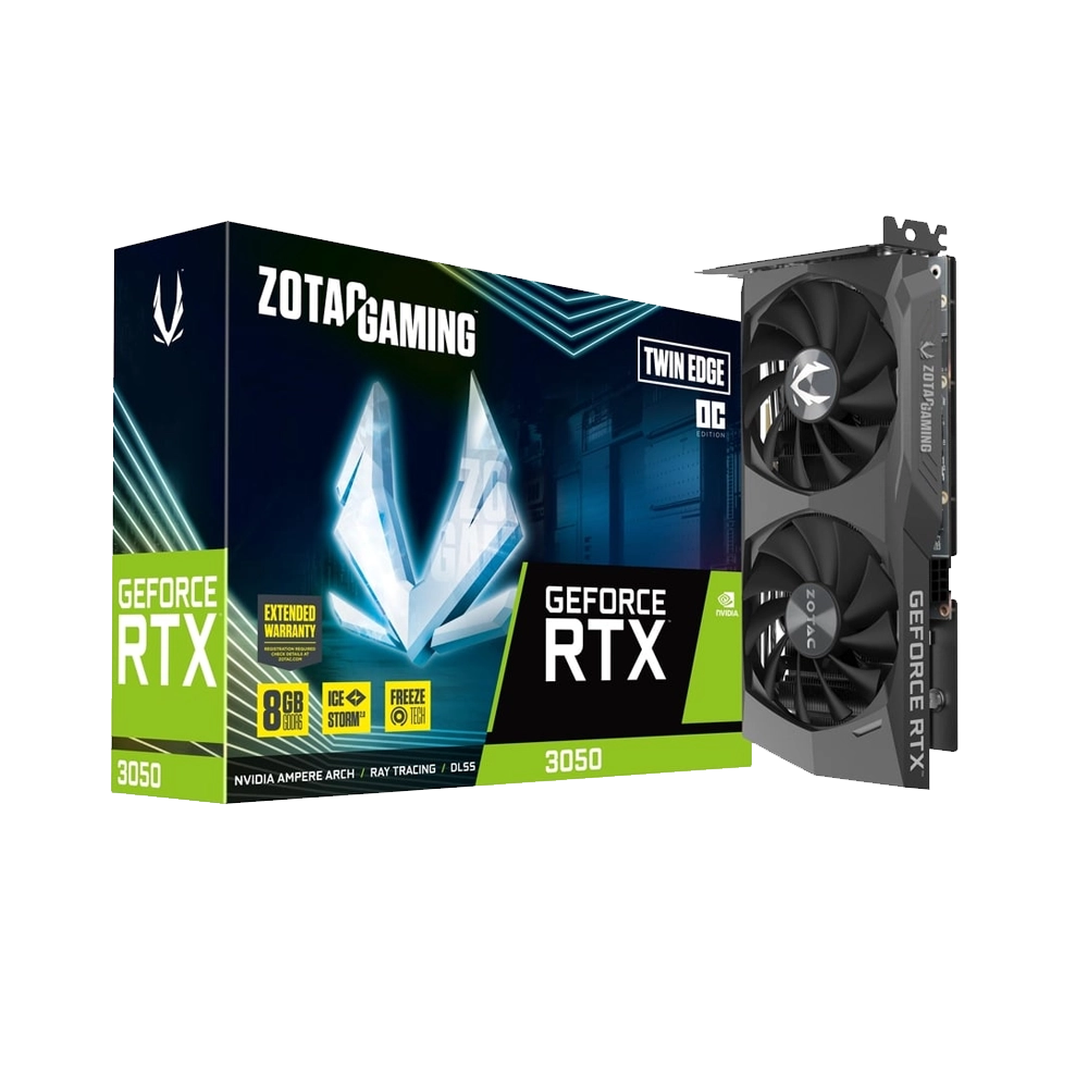 کارت گرافیک زوتاک Zotac-GAMING-GeForce-RTX-3050-Twin-Edge-OC-8GB-GDDR6 - پی سی کالا