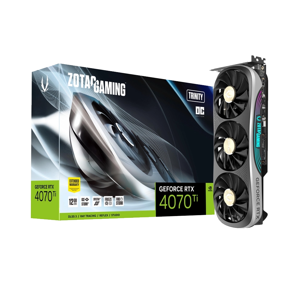 کارت گرافیک زوتاک Zotac GAMING GeForce RTX 4070 Ti Trinity OC 12GB GDDR6X - پی سی کالا